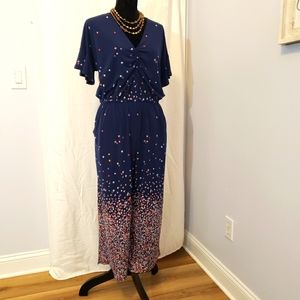 Michael Kors SS V-Neck Jumpsuit Size L